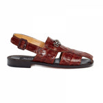 Mauri 1880 Marzio Baby Crocodile Sandals (Special Order)