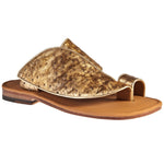 Mauri 1951/8 Ostrich Sandals 14K Gold / Testa Moro