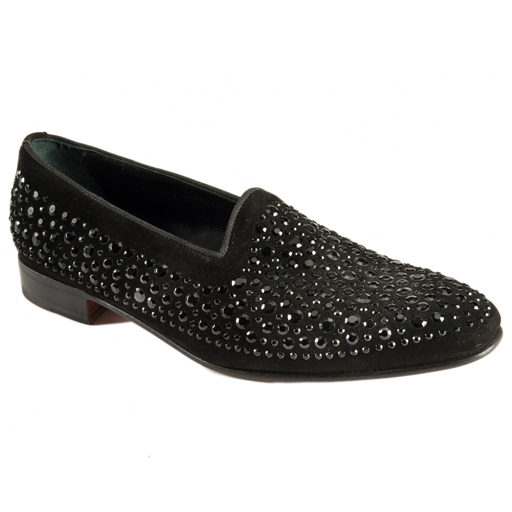 Mauri 3031 Suede Onda / Gross Grain Shoes Black