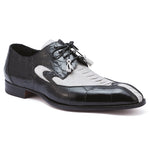 Mauri 3070 Whispers Ostrich & Alligator Shoes Acre Raindrops / Black