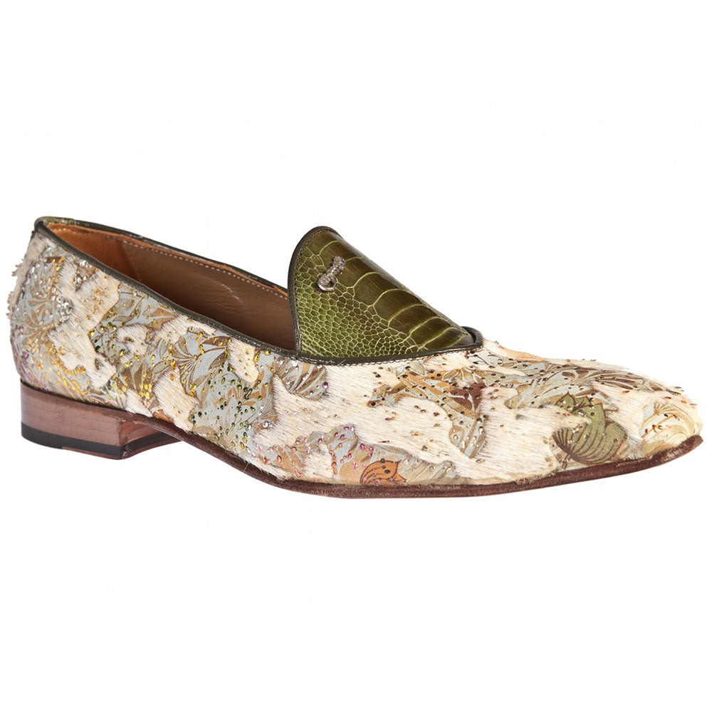 Mauri 3091 Pony / Ostrich Leg Shoes Money