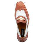 Mauri 3092 Alligator Shoes Cognac / White