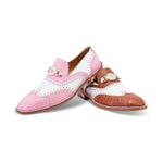 Mauri 3092 Alligator Shoes Taste of Berry / White