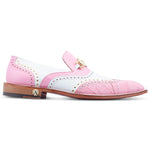 Mauri 3092 alligator Shoes Taste of Berry / White