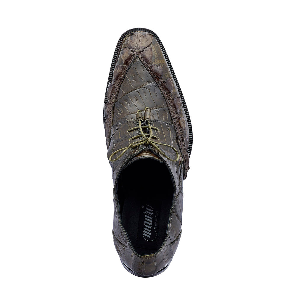 Mauri 3094 Hornback & Crocodile Shoes Money Green