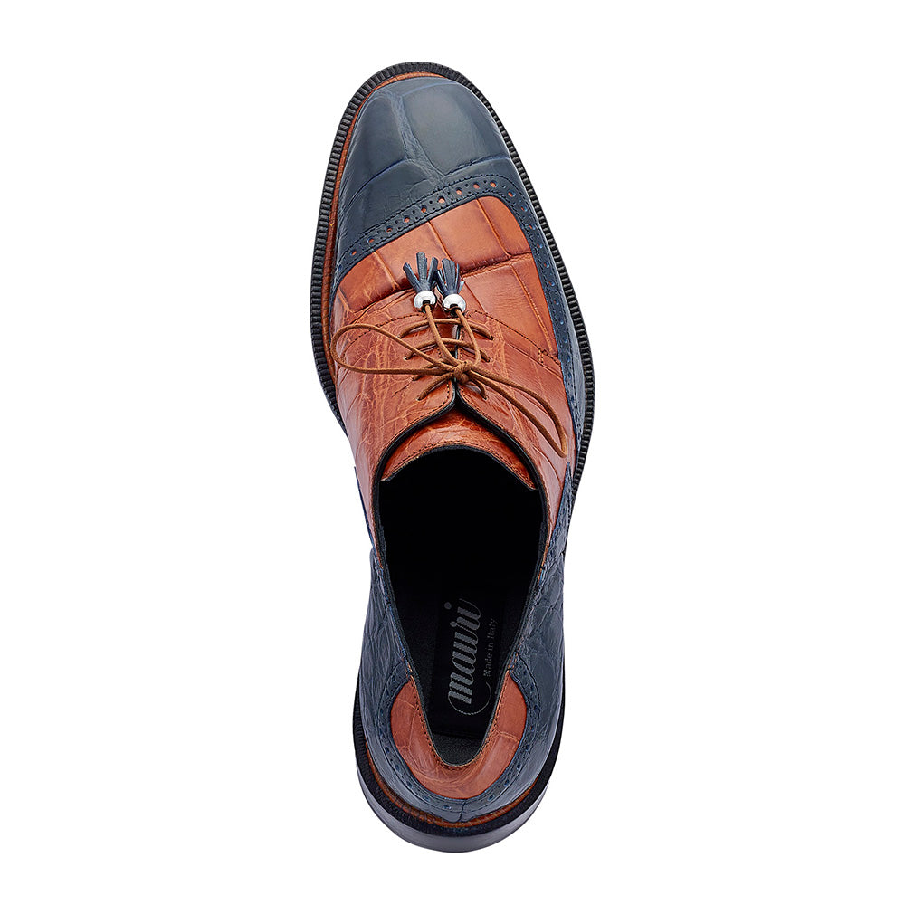 Mauri 3098 Lucchese Shoes W Blue / Cognac