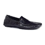 Mauri 3128 Ercole Alligator Driving Loafers Black