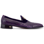 Mauri 3215 Velvet / Alligator Shoes Purple