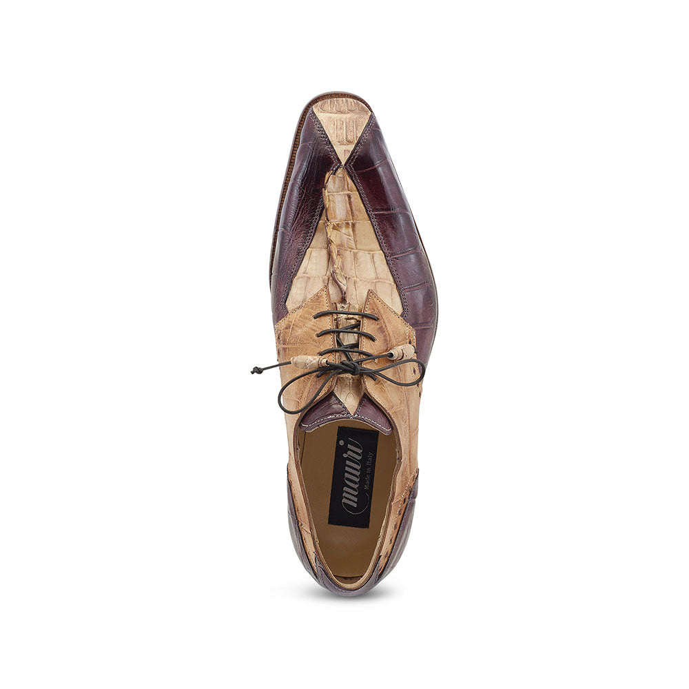 Mauri 3237 Groove Alligator / Hornback Tail Shoes Bone / T. Moro / Brandy