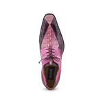 Mauri 3237 Groove Alligator / Hornback Tail Shoes Pink / Burgundy / Fuscia