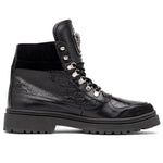 Mauri 3271 Renegade Nabuk/ Nappa/ Baby Croc Boots Black