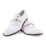 Mauri 3281 Nitti Alligator Shoes White