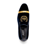 Mauri 3296 Crown Velvet/ Alligator/ Nappa Loafers Wonder Blue (Special Order)