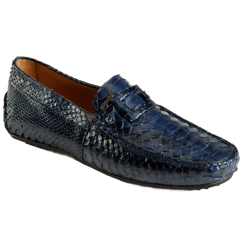 Mauri 3405 Python Casual Dress Shoes Blue