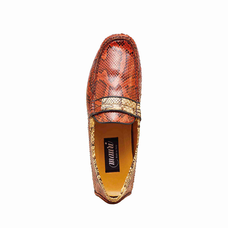 Mauri 3448 Python Driver Loafer Gold / Dune