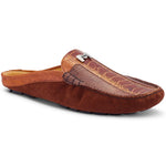 Mauri 3461 Fiesta Suede & Ostrich Leg Half Shoes Sp Rust / Brown