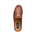 Mauri 3461 Fiesta Suede & Ostrich Leg Half Shoes Sp Rust / Brown