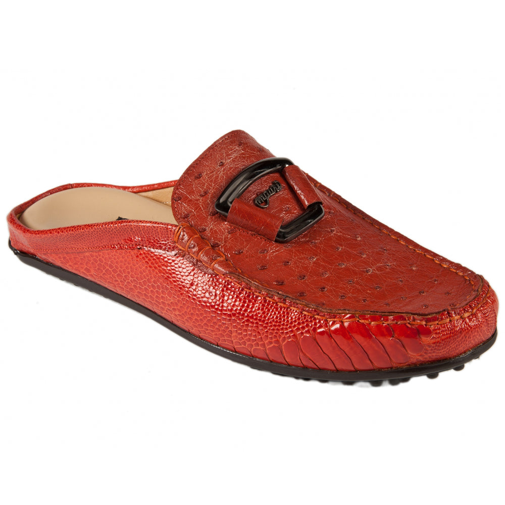 Mauri 3463 Ostrich / Ostrich Leg Half Shoes Gerbera
