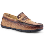 Mauri 3517/1 Sprinter Alligator Driving Shoes Dune / Gold