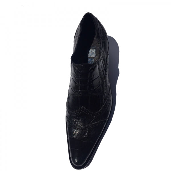 Mauri 44223 Heat Alligator Ankle Boot Black  (Special Order)