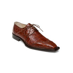 Mauri Caramel 44252 Alligator Lace Up Shoes Gold