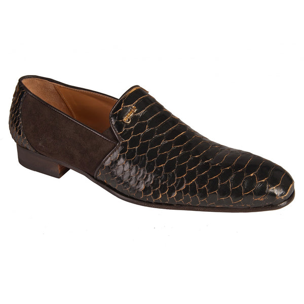 Mauri 4586/2 Python / Suede Loafers Cognac / Testa Di Moro  display picture 3