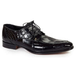Mauri 4642 Arsenal Alligator Split Toe Shoes Black