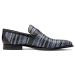 Mauri 4709/6 Elegante Balera Fabric/ Alligator Shoes Light Grey/ Med Grey/ Black (Special Order)