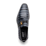 Mauri 4709/6 Elegante Balera Fabric/ Alligator Shoes Light Grey/ Med Grey/ Black (Special Order)