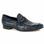 Mauri 4753-1 Ostrich Quill Loafers Wonder Blue