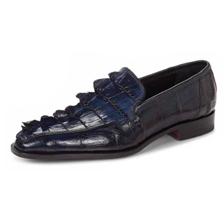 Mauri 4770 Baby Crocodile & Hornback Loafers Wonder Blue