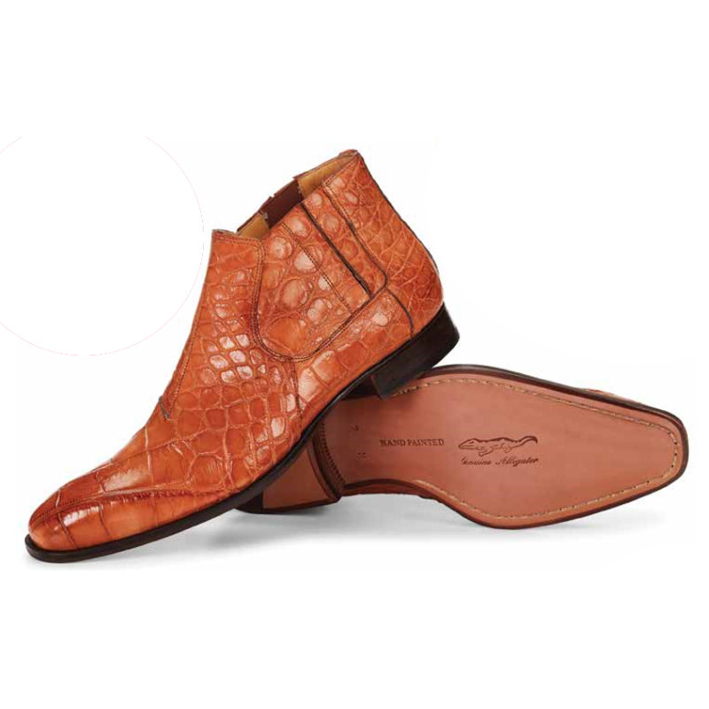 Mauri 4780 Alberti Alligator Boots Cognac