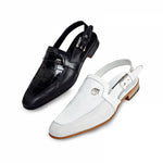 Mauri 4798 Venere Alligator & Calfskin Sandals White (Special Order)