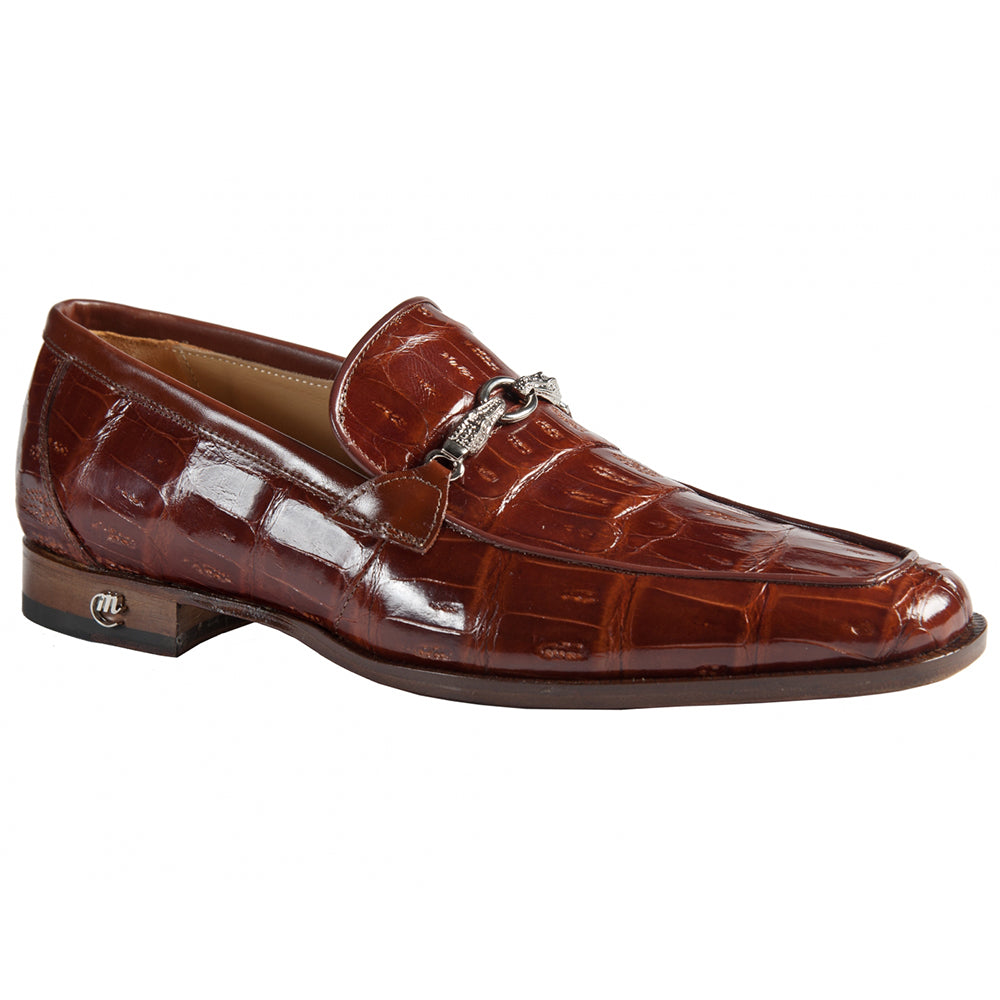Mauri 4800/1 Baby Crocodile / Vitello Shoes Gold