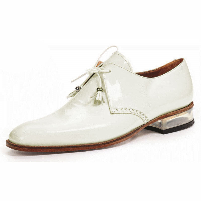 Mauri 4801 Mantegna Patent Leather Shoes White