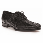 Mauri 4844 Pelligrini Crocodile & Hornback Oxfords Black