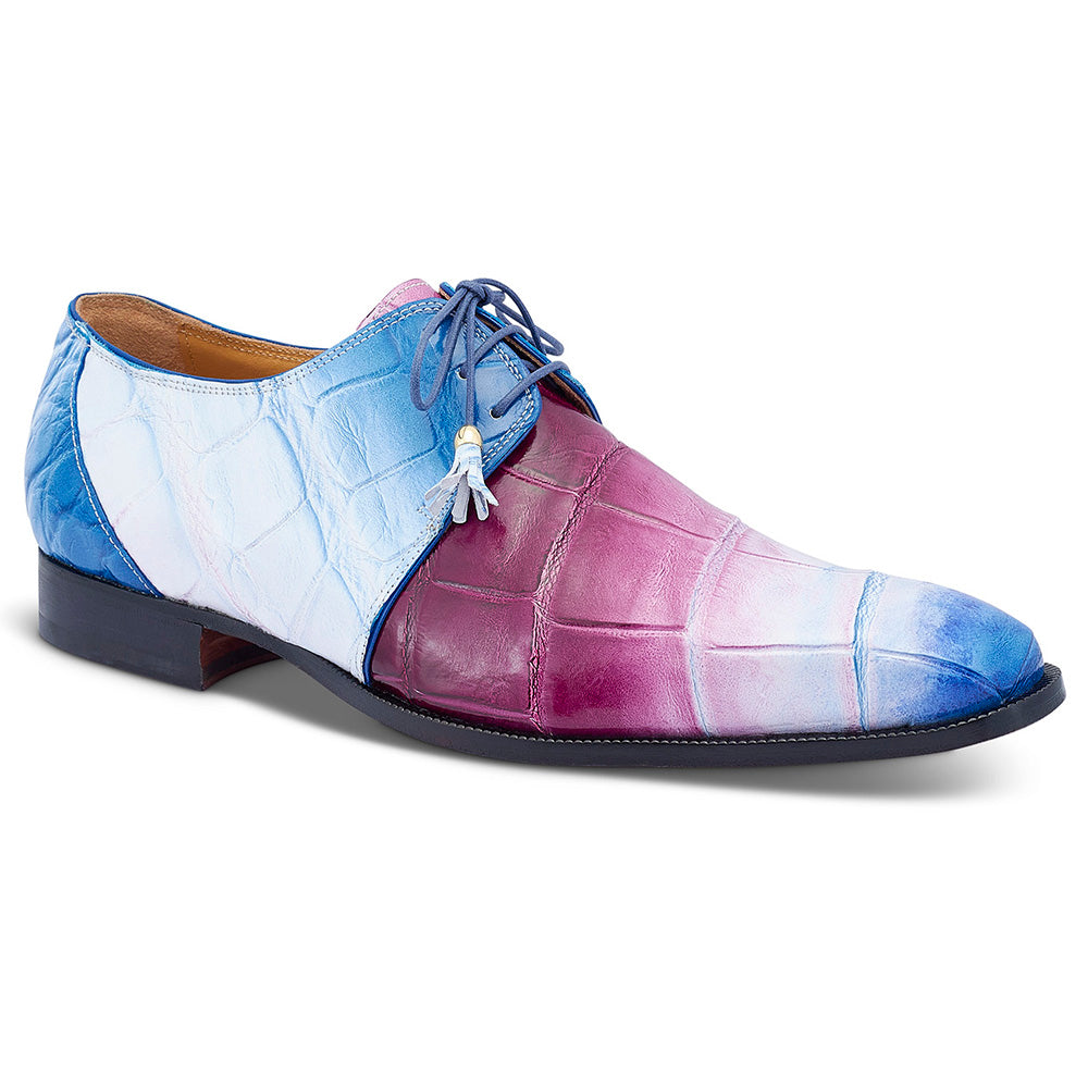 Mauri 4851 Chameleon Alligator Dress Shoes Multi Purple