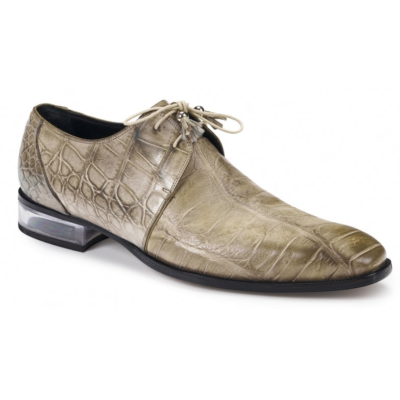 Mauri 4851 Trebbia Alligator Derby Shoes Acre Raindrops