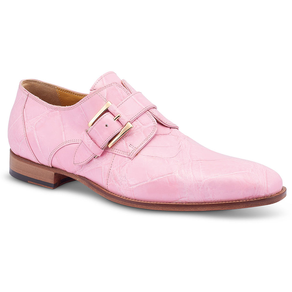 Mauri 4853 Alligator Monk Strap Shoes Taste of Berry