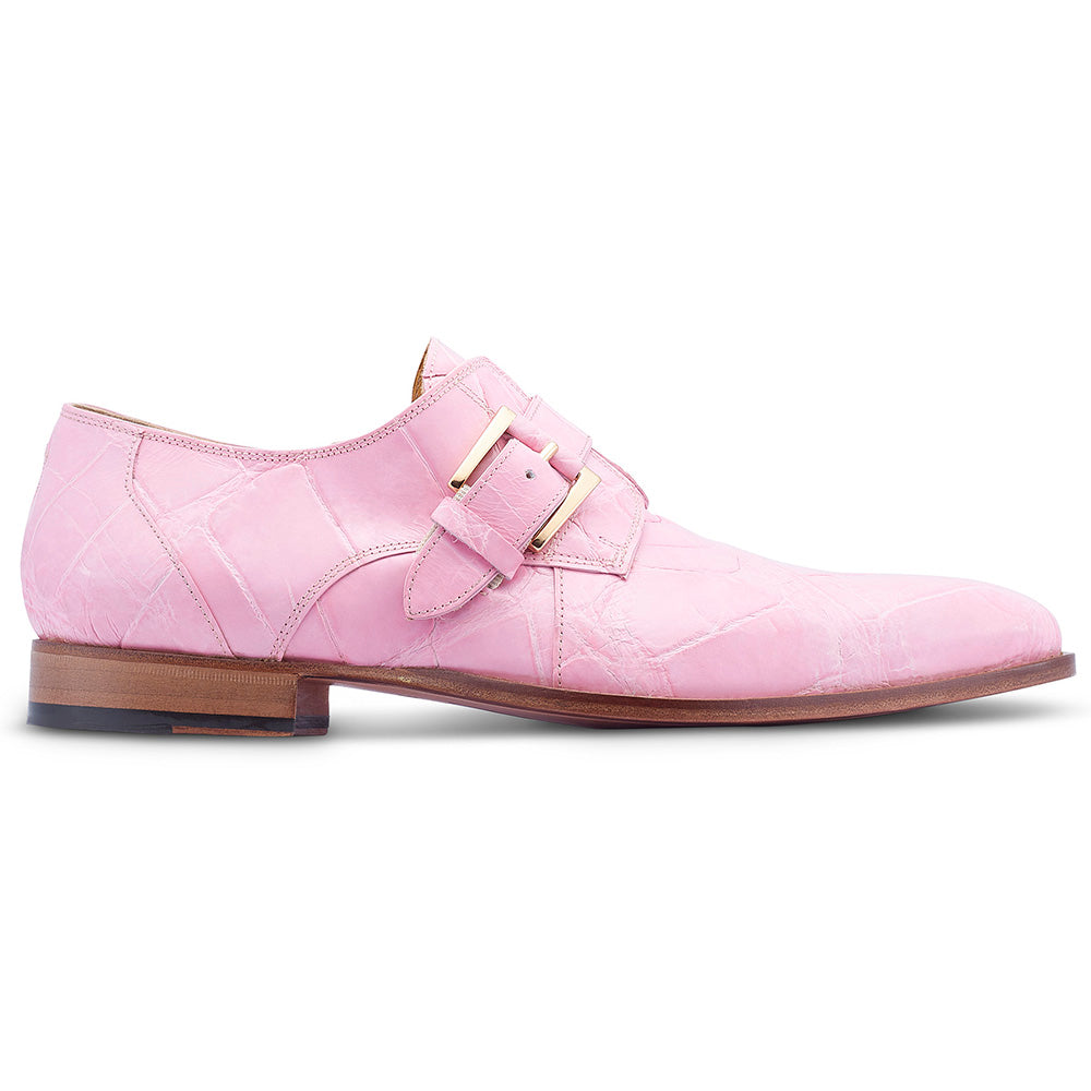 Mauri 4853 Alligator Monk Strap Shoes Taste of Berry