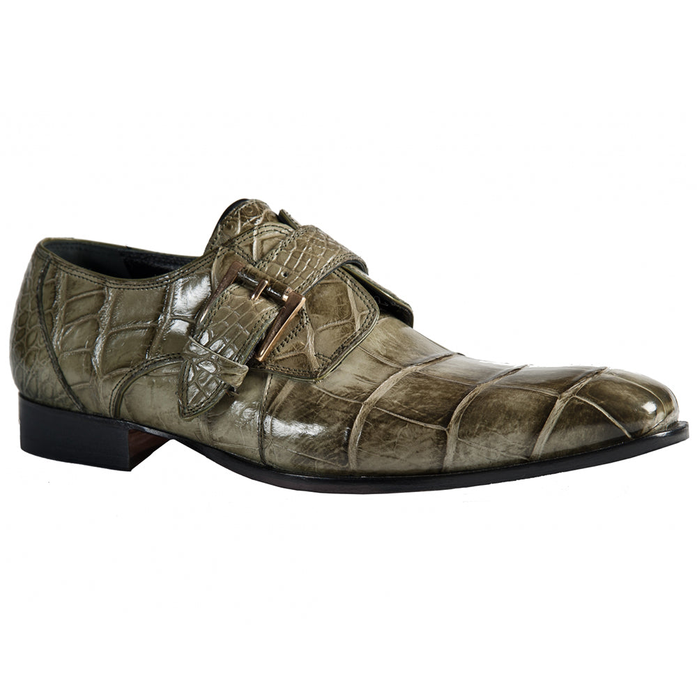 Mauri 4853 Body Alligator Shoes Money Green