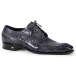 Mauri 4858 Alligator Derby Shoes Medium Gray