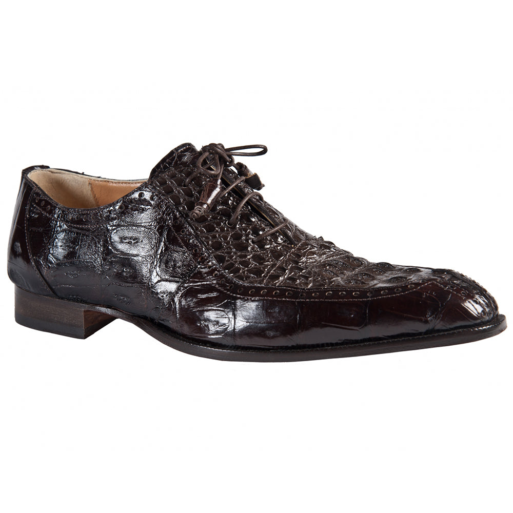 Mauri 4864/1 Baby Crocodile / Hornback Shoes Testa Di Moro