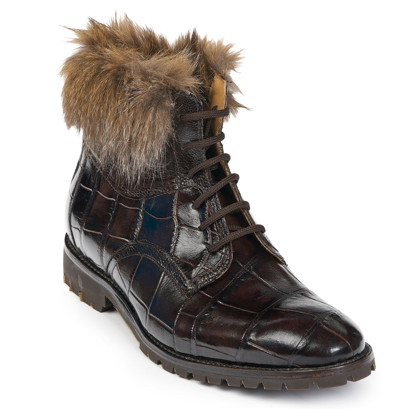 Mauri 4868 Alligator & Ostrich Boots Sport Rust