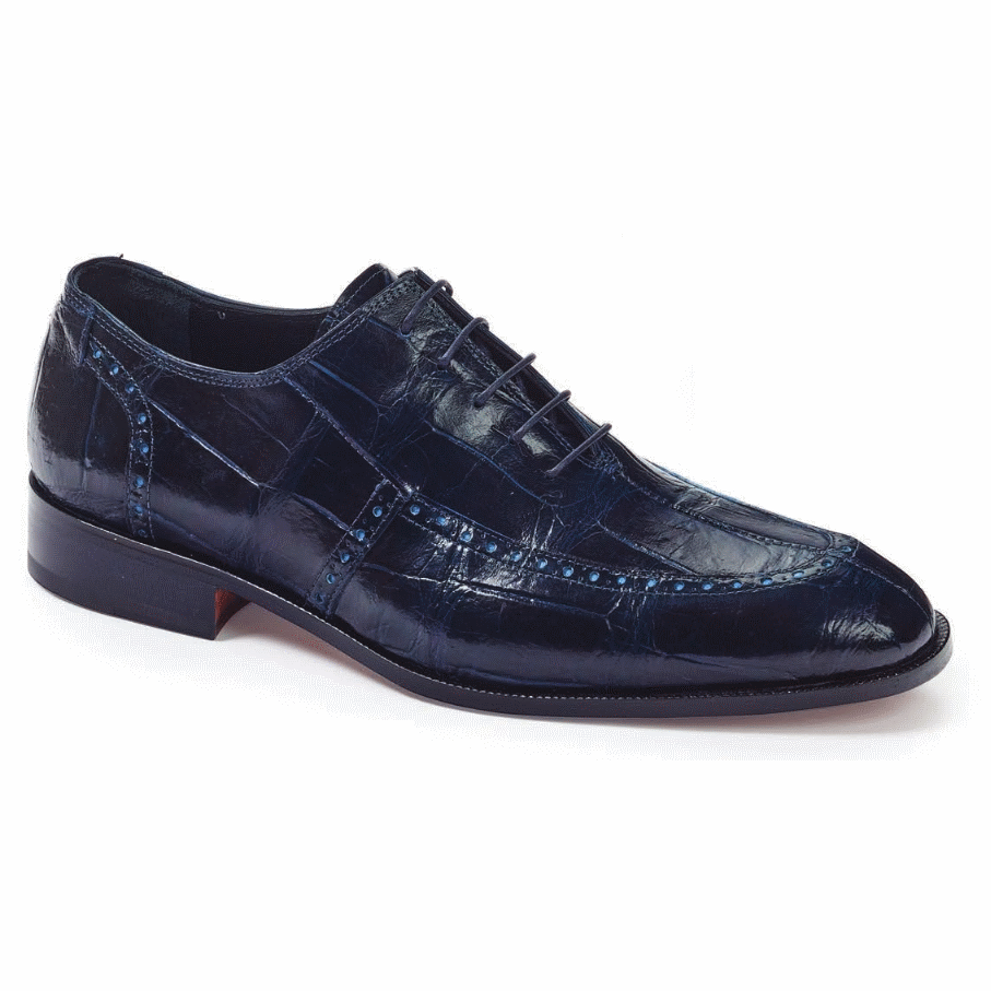 Mauri 4869 Sammartino Alligator Oxfords Wonder Blue