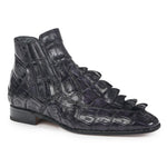 Mauri 4880 Crocodile Hornback Boots Charcoal Gray