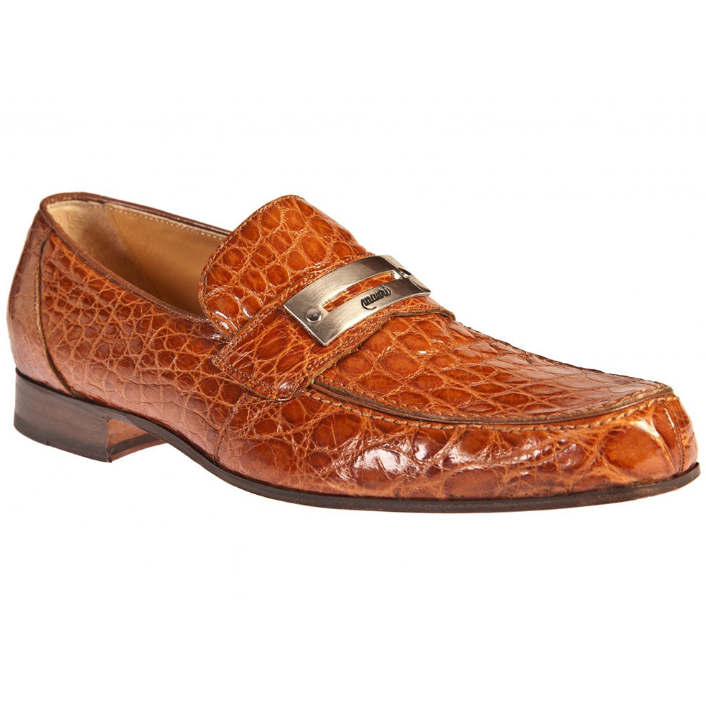 Mauri 4885/1 Body Alligator Shoes Cognac