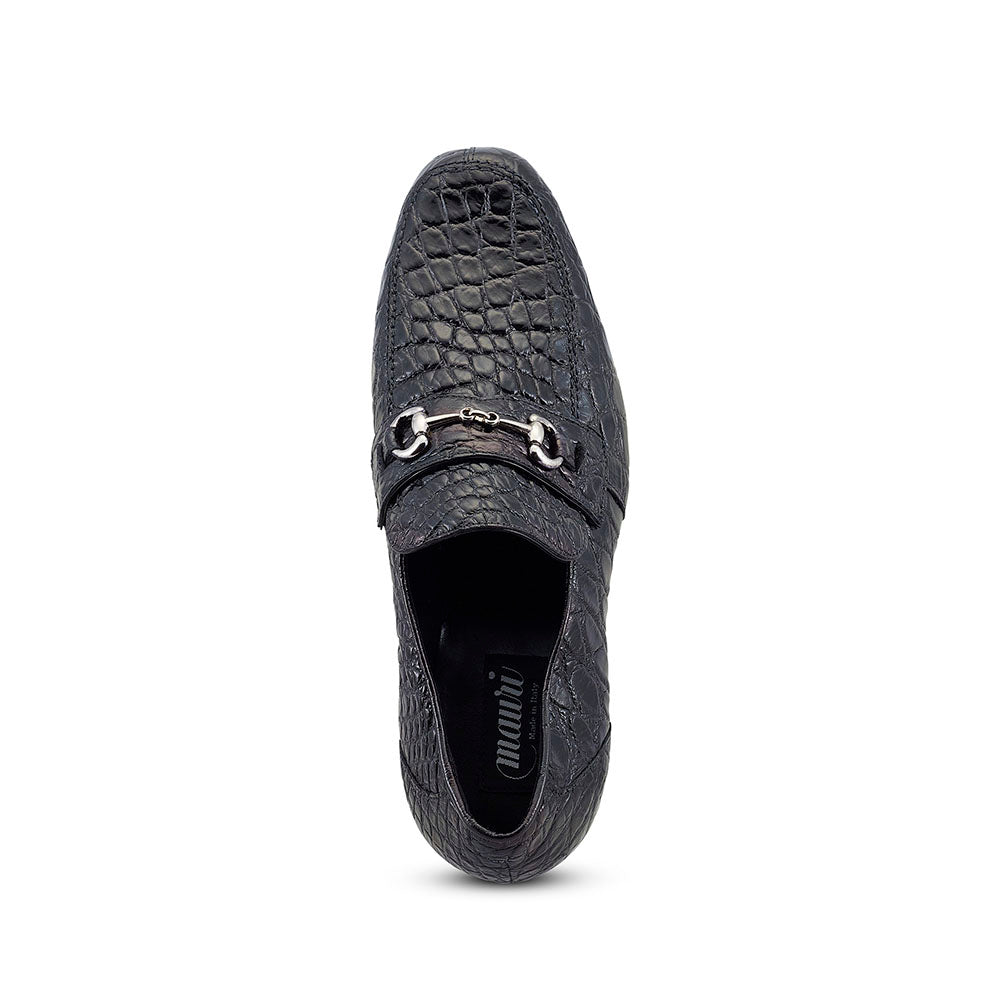Mauri 4885/2 Alligator Loafers Black
