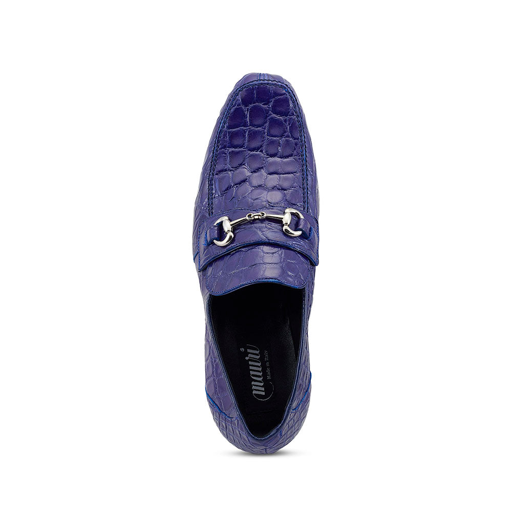 Mauri 4885/2 Alligator Loafers Royal Blue