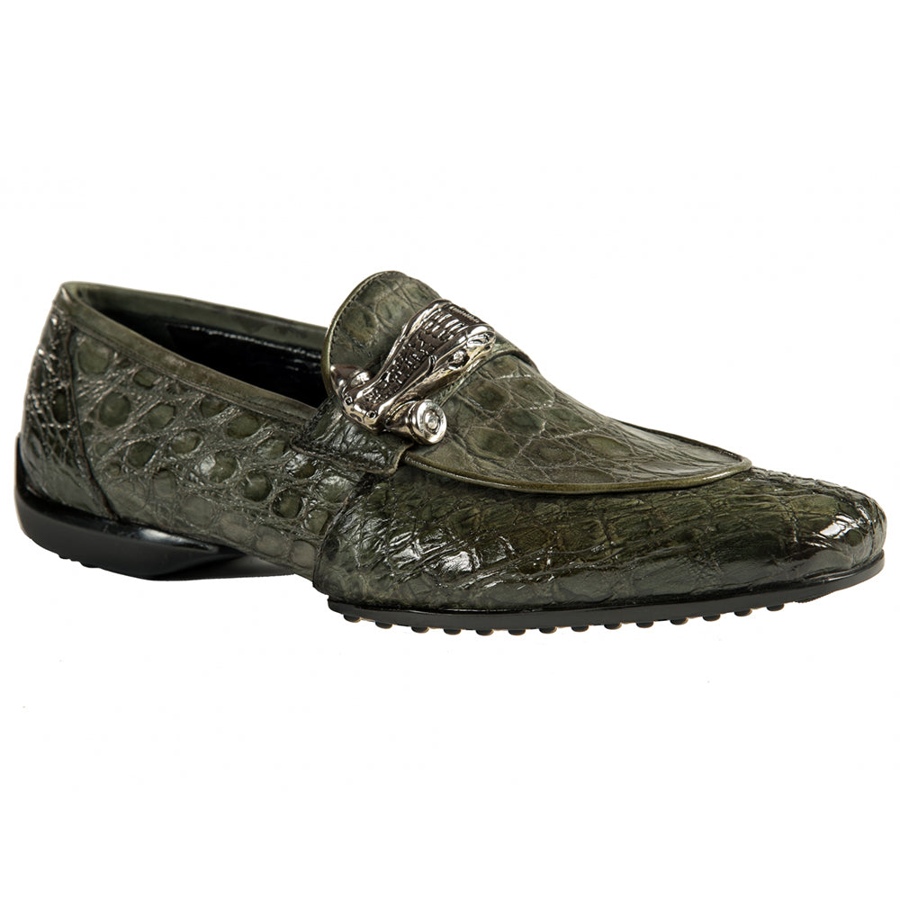 Mauri 4892 Body Alligator / Nappa Shoes Green